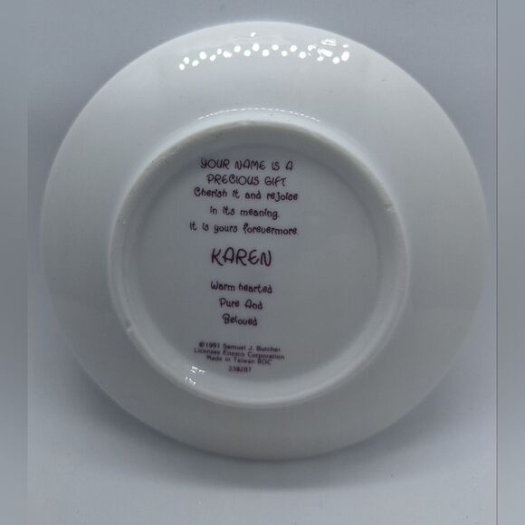 Precious Moments Karen Personalized Plate with‎ Easel - Picture 3 of 6